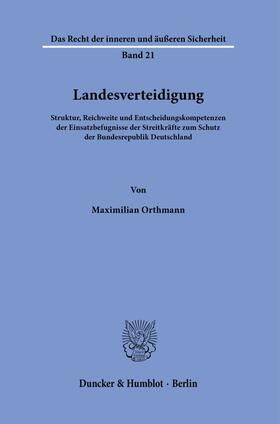 Orthmann |  Landesverteidigung. | eBook | Sack Fachmedien