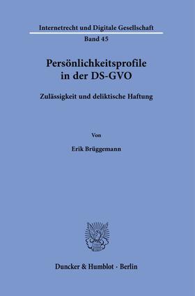 Brüggemann |  Persönlichkeitsprofile in der DS-GVO. | eBook | Sack Fachmedien