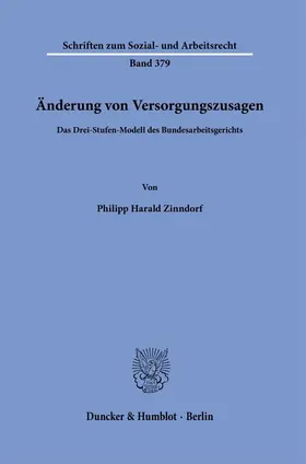 Zinndorf |  Änderung von Versorgungszusagen. | eBook | Sack Fachmedien