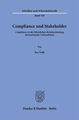 Volk | Compliance und Stakeholder. | E-Book | sack.de