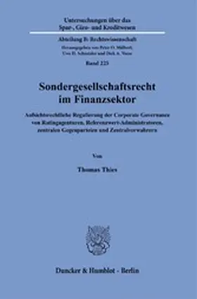 Thies |  Sondergesellschaftsrecht im Finanzsektor. | eBook | Sack Fachmedien