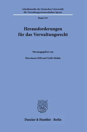 Hill / Mehde |  Herausforderungen für das Verwaltungsrecht. | eBook | Sack Fachmedien