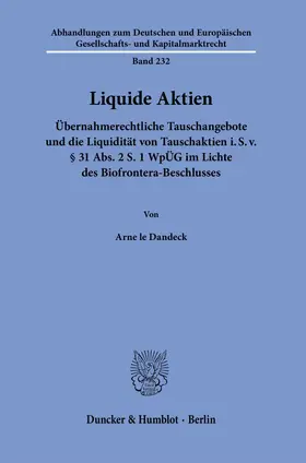 Dandeck |  Liquide Aktien. | eBook | Sack Fachmedien