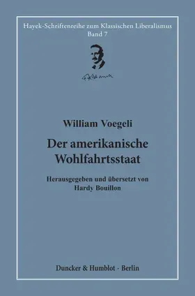 Bouillon / Voegeli |  Der amerikanische Wohlfahrtsstaat. | eBook | Sack Fachmedien