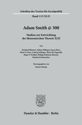 Klump |  Adam Smith @ 300 | eBook | Sack Fachmedien