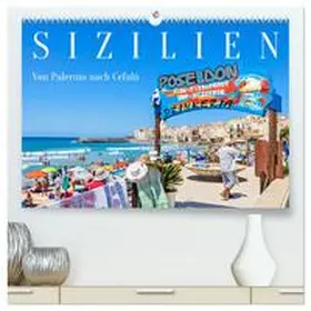 Meyer / CALVENDO |  Sizilien - Von Palermo nach Cefalù (hochwertiger Premium Wandkalender 2025 DIN A2 quer), Kunstdruck in Hochglanz | Sonstiges |  Sack Fachmedien