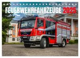 CALVENDO / 112 |  Feuerwehrfahrzeuge (Tischkalender 2025 DIN A5 quer), CALVENDO Monatskalender | Sonstiges |  Sack Fachmedien