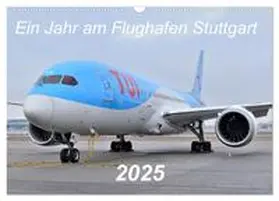 Merz / CALVENDO |  Ein Jahr am Flughafen Stuttgart (Wandkalender 2025 DIN A3 quer), CALVENDO Monatskalender | Sonstiges |  Sack Fachmedien