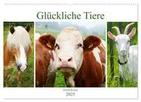 Kruse / CALVENDO |  Glückliche Tiere (Wandkalender 2025 DIN A2 quer), CALVENDO Monatskalender | Sonstiges |  Sack Fachmedien