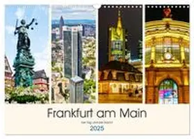 Müller / CALVENDO |  Frankfurt am Main - fotografische Impressionen bei Tag und bei Nacht (Wandkalender 2025 DIN A3 quer), CALVENDO Monatskalender | Sonstiges |  Sack Fachmedien