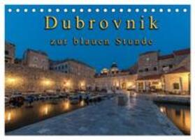 Schneider / CALVENDO |  Dubrovnik zur blauen Stunde (Tischkalender 2025 DIN A5 quer), CALVENDO Monatskalender | Sonstiges |  Sack Fachmedien