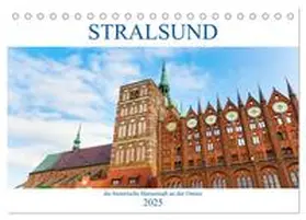 Müller / CALVENDO |  Stralsund - die historische Hansestadt an der Ostsee (Tischkalender 2025 DIN A5 quer), CALVENDO Monatskalender | Sonstiges |  Sack Fachmedien