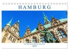 Müller / CALVENDO |  Hamburg - eine Bilderreise durch die Hansestadt (Tischkalender 2025 DIN A5 quer), CALVENDO Monatskalender | Sonstiges |  Sack Fachmedien