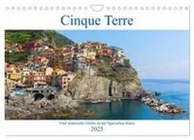 Müller / CALVENDO |  Cinque Terre - Fünf malerische Dörfer an der ligurischen Küste (Wandkalender 2025 DIN A4 quer), CALVENDO Monatskalender | Sonstiges |  Sack Fachmedien