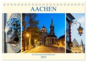 Müller / CALVENDO |  Aachen - die Kaiserstadt am Dreiländereck (Tischkalender 2025 DIN A5 quer), CALVENDO Monatskalender | Sonstiges |  Sack Fachmedien