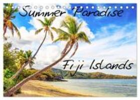 Braun / CALVENDO |  Summer Paradise Fiji (Tischkalender 2025 DIN A5 quer), CALVENDO Monatskalender | Sonstiges |  Sack Fachmedien