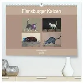 Busch / CALVENDO |  Flensburger Katzen (hochwertiger Premium Wandkalender 2025 DIN A2 quer), Kunstdruck in Hochglanz | Sonstiges |  Sack Fachmedien