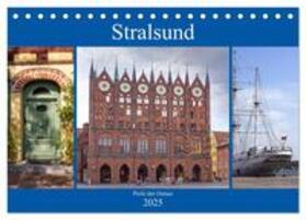 Becker / CALVENDO |  Stralsund - Perle der Ostsee (Tischkalender 2025 DIN A5 quer), CALVENDO Monatskalender | Sonstiges |  Sack Fachmedien