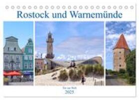 Becker / CALVENDO |  Rostock und Warnemünde - Tor zur Welt (Tischkalender 2025 DIN A5 quer), CALVENDO Monatskalender | Sonstiges |  Sack Fachmedien