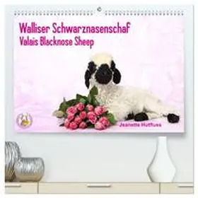 Hutfluss / CALVENDO |  Walliser Schwarznasenschaf Valais Blacknose Sheep (hochwertiger Premium Wandkalender 2025 DIN A2 quer), Kunstdruck in Hochglanz | Sonstiges |  Sack Fachmedien