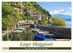 LianeM / CALVENDO |  Lago Maggiore - Bezaubernde Orte am Westufer (Tischkalender 2025 DIN A5 quer), CALVENDO Monatskalender | Sonstiges |  Sack Fachmedien