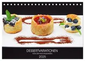 KOCHGIGANTEN / CALVENDO | DESSERTVARIATIONEN (Tischkalender 2025 DIN A5 quer), CALVENDO Monatskalender | Sonstiges | 978-3-435-34295-2 | sack.de