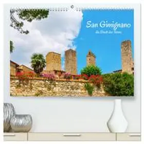 Müller / CALVENDO |  San Gimignano, die Stadt der Türme (hochwertiger Premium Wandkalender 2025 DIN A2 quer), Kunstdruck in Hochglanz | Sonstiges |  Sack Fachmedien