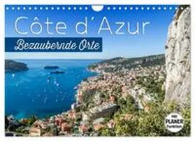 Viola / CALVENDO |  CÔTE D¿AZUR Bezaubernde Orte (Wandkalender 2025 DIN A4 quer), CALVENDO Monatskalender | Sonstiges |  Sack Fachmedien