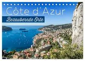 Viola / CALVENDO |  CÔTE D¿AZUR Bezaubernde Orte (Tischkalender 2025 DIN A5 quer), CALVENDO Monatskalender | Sonstiges |  Sack Fachmedien