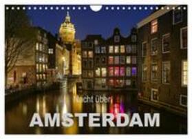 Wagner / CALVENDO |  Nacht über Amsterdam (Wandkalender 2025 DIN A4 quer), CALVENDO Monatskalender | Sonstiges |  Sack Fachmedien
