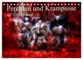 Fiedler / CALVENDO |  Perchten und Krampusse im Voralpenland (Tischkalender 2025 DIN A5 quer), CALVENDO Monatskalender | Sonstiges |  Sack Fachmedien