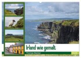 Becker / CALVENDO |  Irland wie gemalt (Wandkalender 2025 DIN A2 quer), CALVENDO Monatskalender | Sonstiges |  Sack Fachmedien