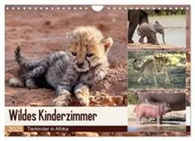 Herzog / CALVENDO |  Wildes Kinderzimmer - Tierkinder in Afrika (Wandkalender 2025 DIN A4 quer), CALVENDO Monatskalender | Sonstiges |  Sack Fachmedien