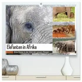 Herzog / CALVENDO |  Elefanten in Afrika (hochwertiger Premium Wandkalender 2025 DIN A2 quer), Kunstdruck in Hochglanz | Sonstiges |  Sack Fachmedien