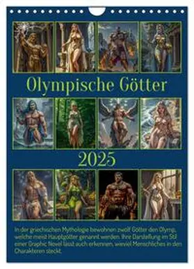 Braun / CALVENDO |  Olympische Götter (Wandkalender 2025 DIN A4 hoch), CALVENDO Monatskalender | Sonstiges |  Sack Fachmedien