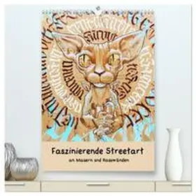 Müller / CALVENDO |  Faszinierende Streetart an Mauern und Hauswänden (hochwertiger Premium Wandkalender 2025 DIN A2 hoch), Kunstdruck in Hochglanz | Sonstiges |  Sack Fachmedien