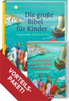 Jeschke |  Die große Bibel für Kinder. Kombi-Paket (Buch + DVD) | Buch |  Sack Fachmedien