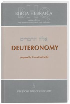  Biblia Hebraica Quinta (BHQ). Deuteronomy | Buch |  Sack Fachmedien