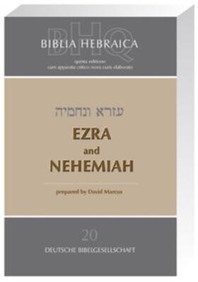  Biblia Hebraica Quinta (BHQ). Gesamtwerk zur Fortsetzung / Ezra and Nehemia | Buch |  Sack Fachmedien