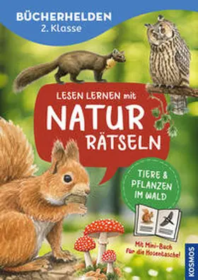 Herrmann |  Lesen lernen mit Naturrätseln, Bücherhelden 2. Klasse, Tiere und Pflanzen im Wald | Buch |  Sack Fachmedien