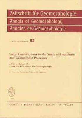 Barsch / Mäusbacher / Deutscher Arbeitskreis für Geomorphologie |  Some contributions to the study of landforms and geomorphic processes | Buch |  Sack Fachmedien