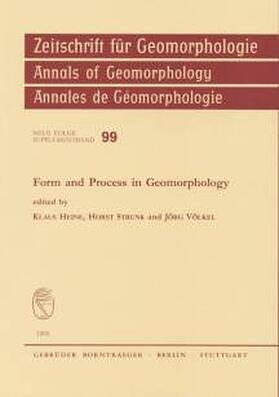 Heine / Strunk / Völkel |  Form and Process in Geomorphology | Buch |  Sack Fachmedien