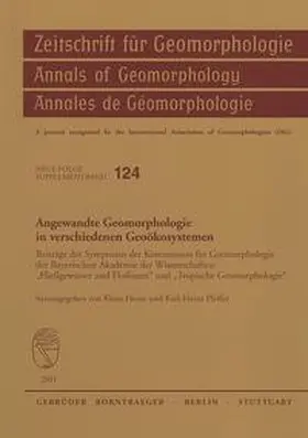 Heine / Pfeffer |  Angewandte Geomorphologie in verschiedenen Geoökosystemen | Buch |  Sack Fachmedien