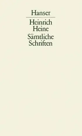 Heine / Stahl |  Sämtliche Schriften Band 5 | Buch |  Sack Fachmedien