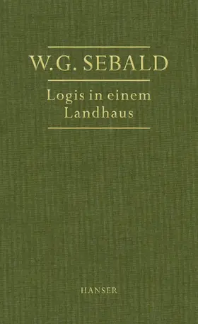 Sebald |  Logis in einem Landhaus | Buch |  Sack Fachmedien