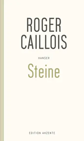 Caillois |  Steine | Buch |  Sack Fachmedien