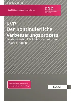 DGQ |  KVP - Der Kontinuierliche Verbesserungsprozess | Buch |  Sack Fachmedien