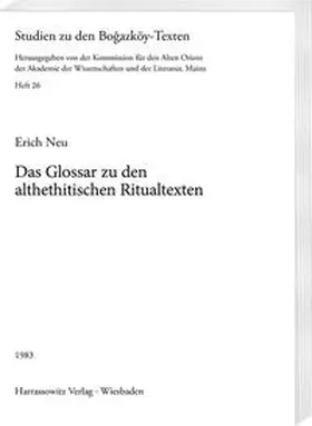 Neu |  Glossar zu den althethitischen Ritualtexten | Buch |  Sack Fachmedien