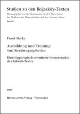Starke |  Ausbildung und Training von Streitwagenpferden | Buch |  Sack Fachmedien