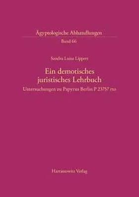 Lippert |  Ein demotisches juristisches Lehrbuch | Buch |  Sack Fachmedien